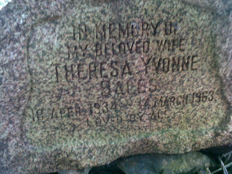 BALES Theresa Yvonne 1934-1963