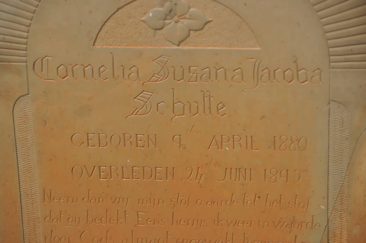 SCHUTTE Cornelia Susana Jacoba 1880-1895