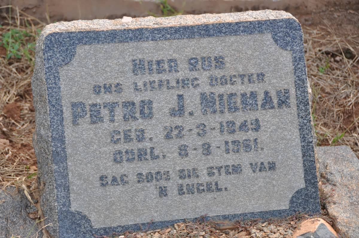 NIEMAN Petro J. 1943-19?1