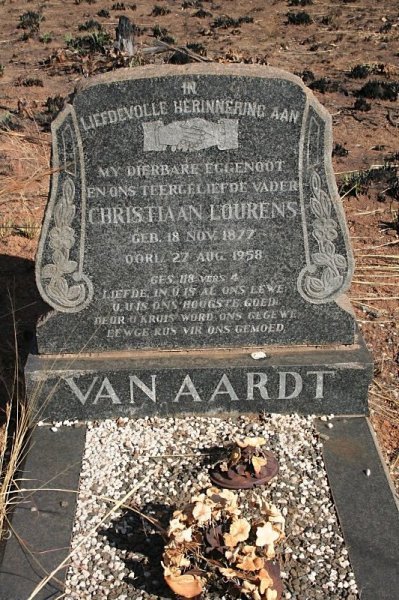 AARDT Christiaan Lourens, van 1877-1958