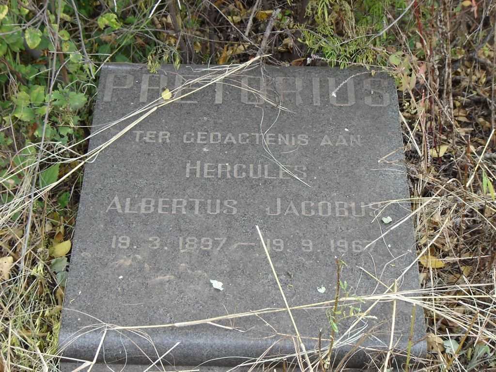 PRETORIUS Hercules Albertus Jacobus 1897-1967