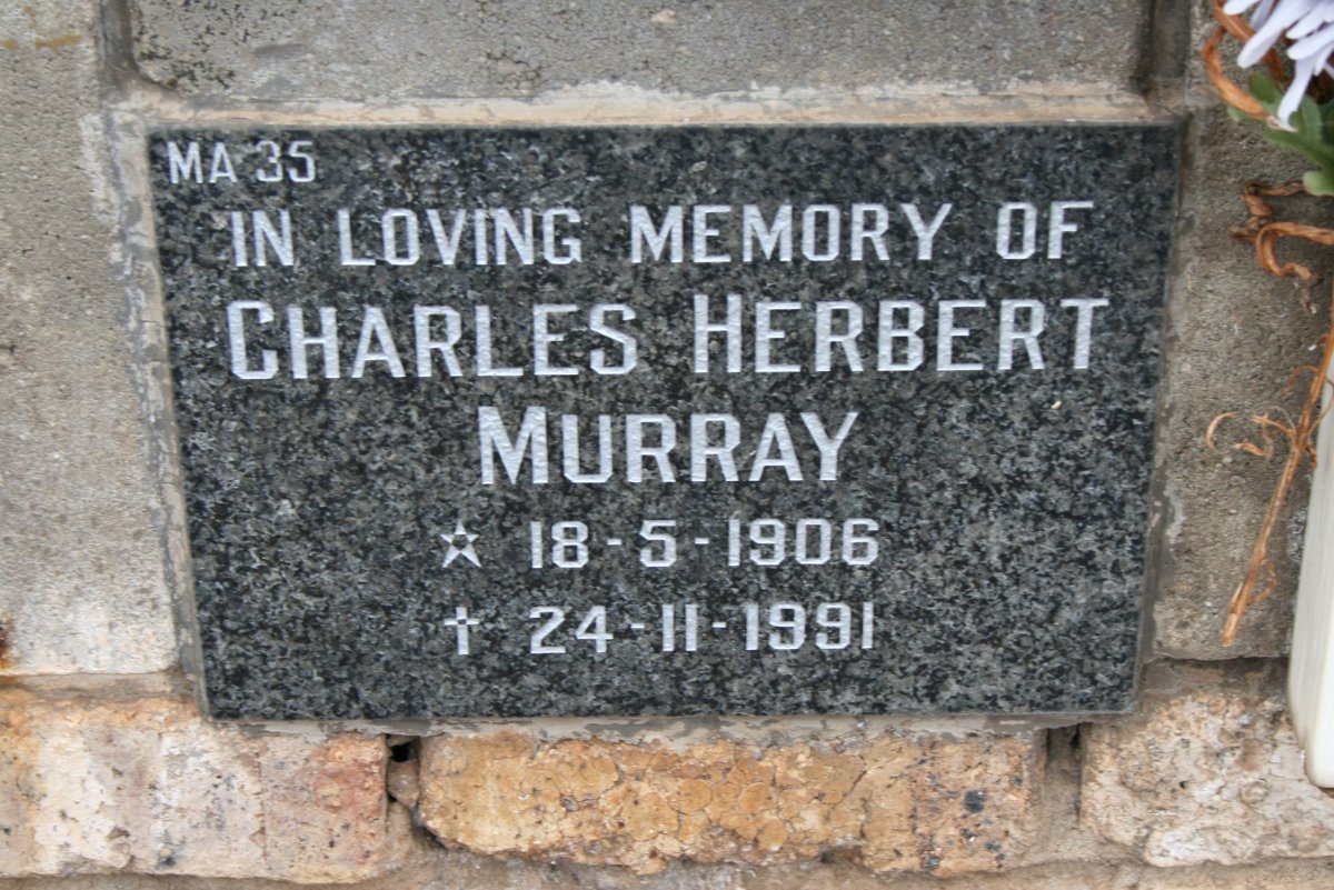 MURRAY Charles Herbert 1906-1991