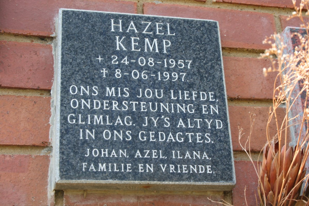 KEMP Hazel 1957-1997