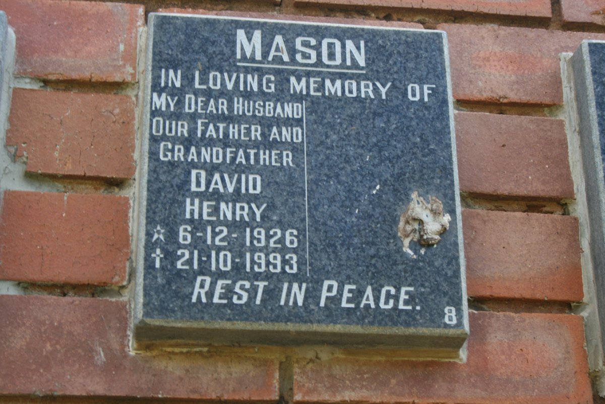 MASON David Henry 1926-1993