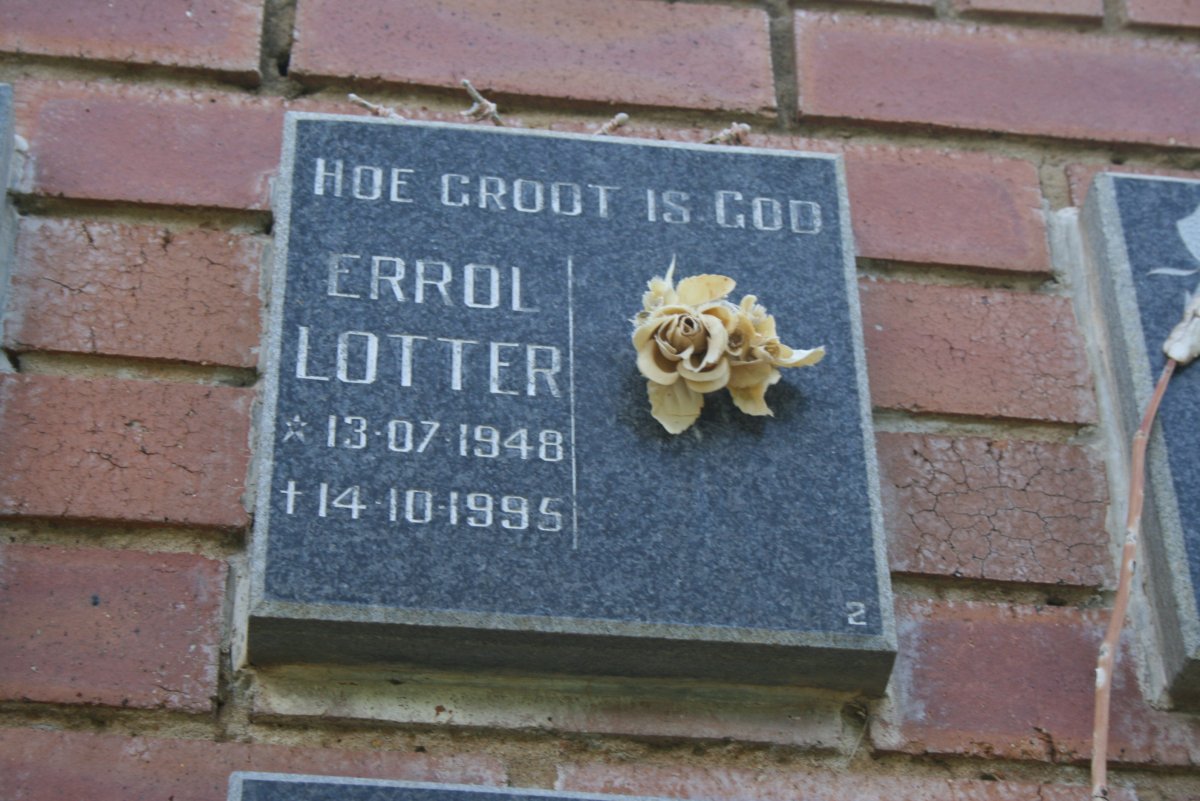 LOTTER Errol 1948-1995