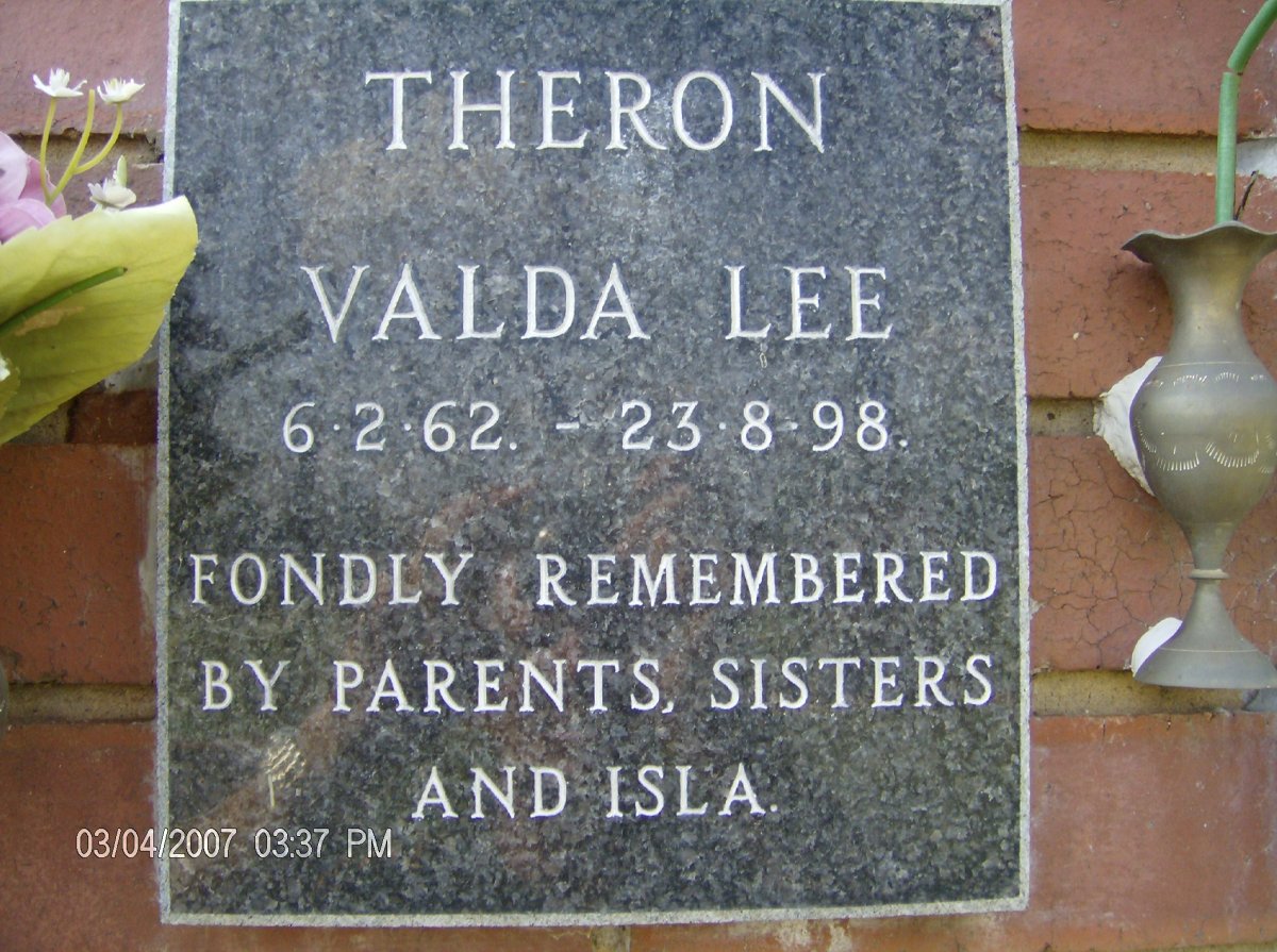 THERON Valda Lee 1962-1998