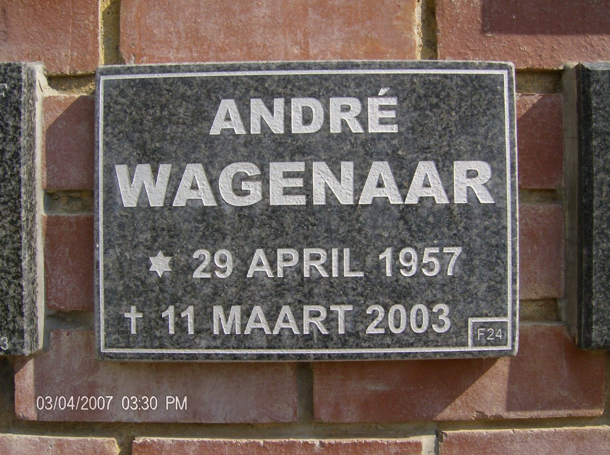 WAGENAAR André 1957-2003