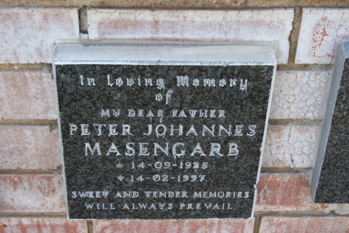 MASENGARB Peter Johannes 1925-1997