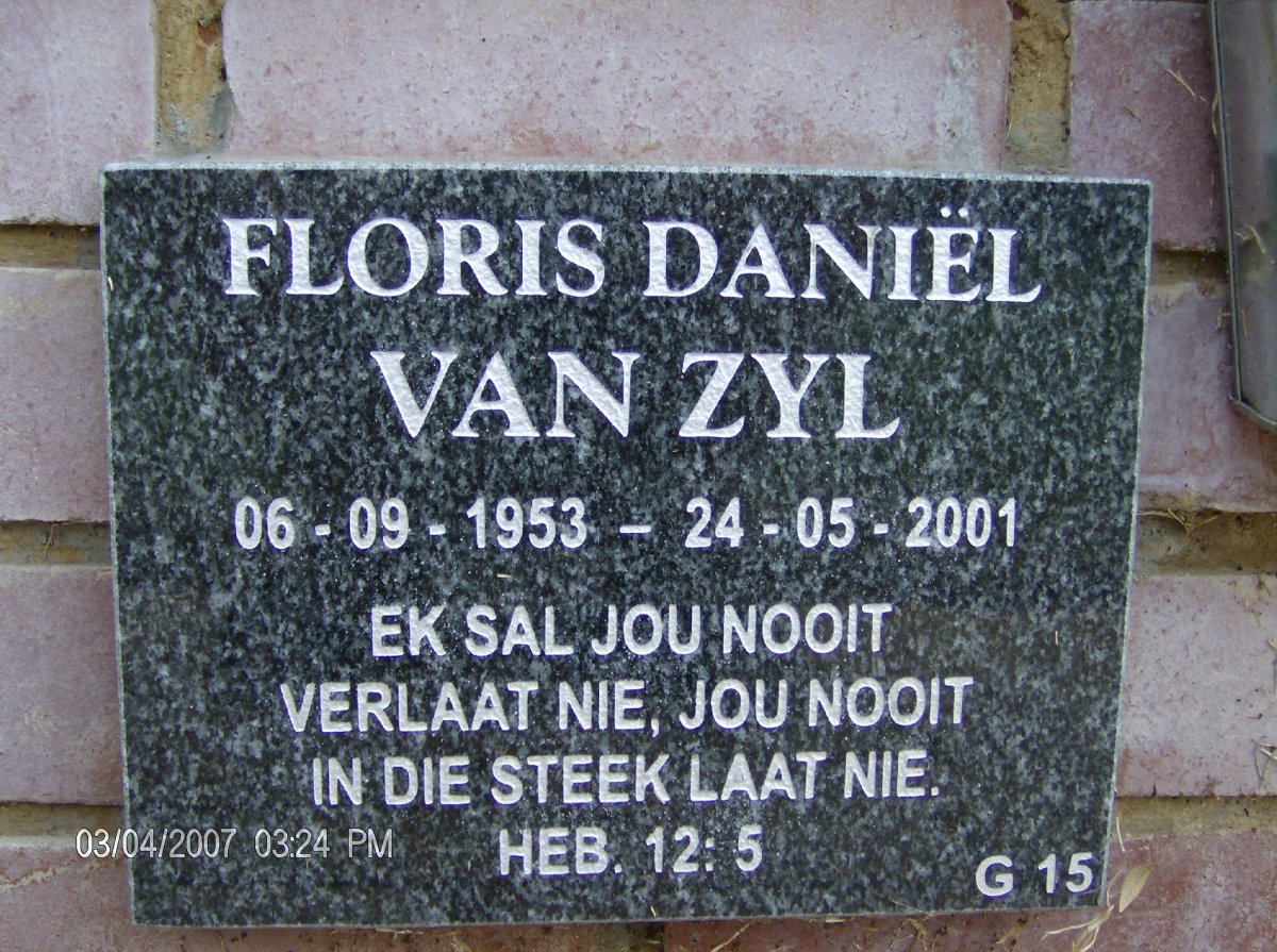 ZYL Floris Daniël, van 1953-2001