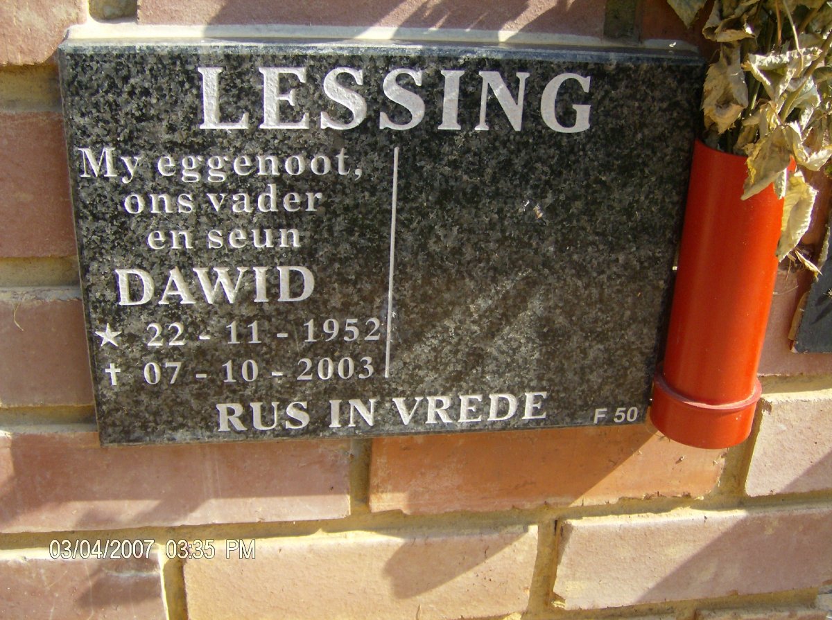 LESSING Dawid 1952-2003