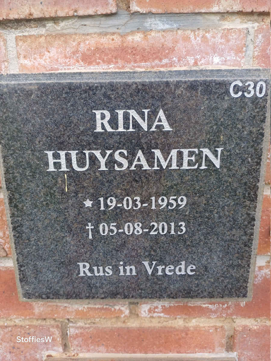 HUYSAMEN Rina 1959-2013