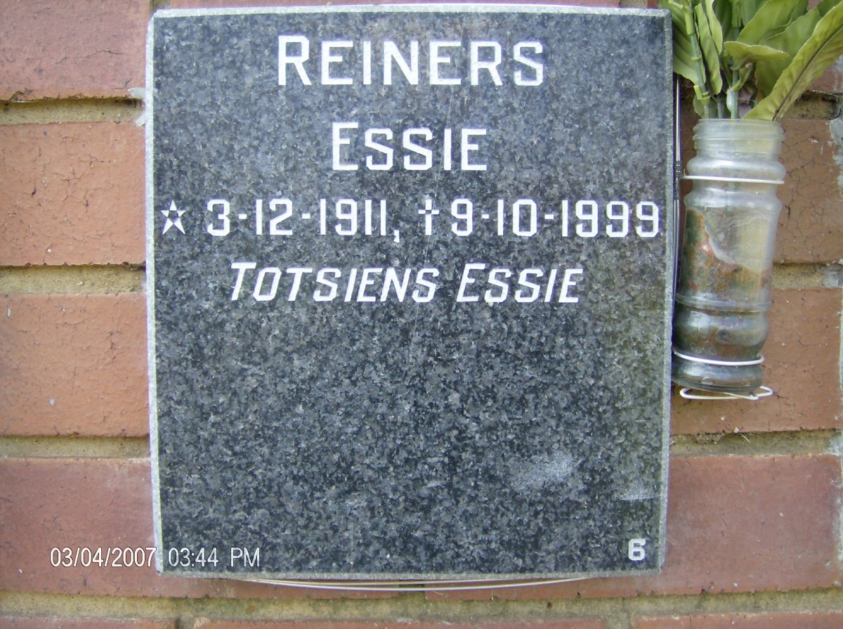 REINERS Essie 1911-1999