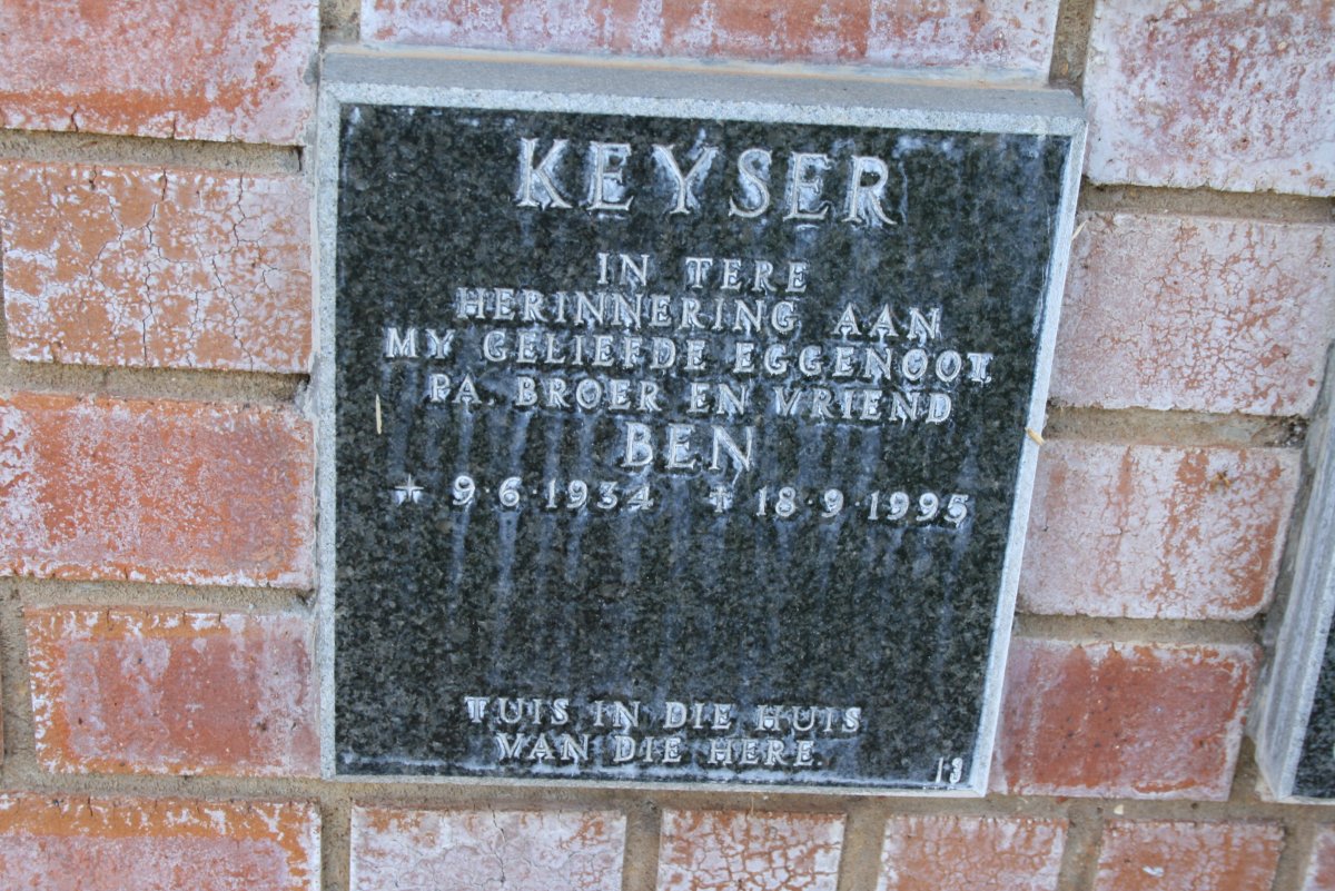 KEYSER Ben 1934-1995