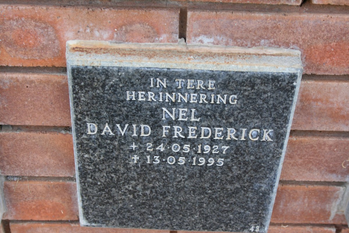 NEL David Frederick 1927-1995