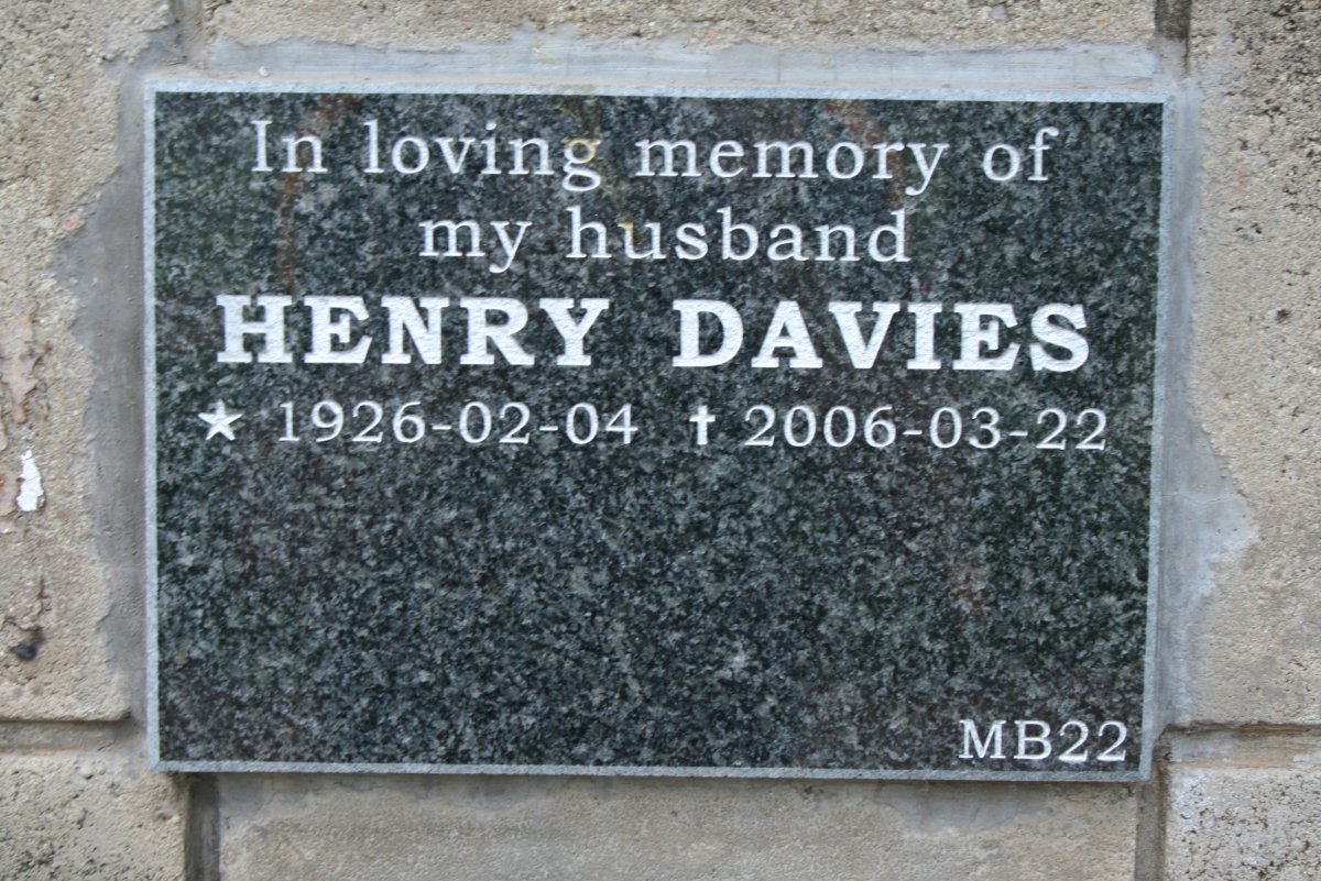 DAVIES Henry 1926-2006