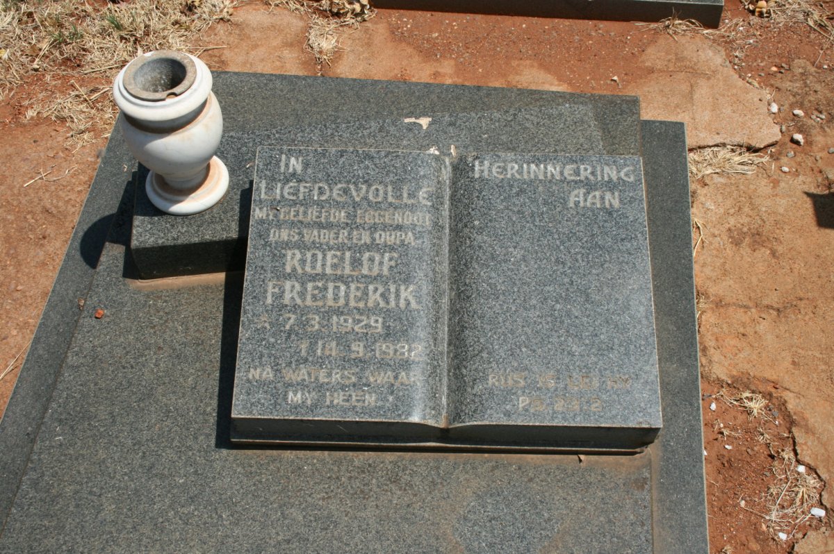 ? Roelof Frederik 1929-1982