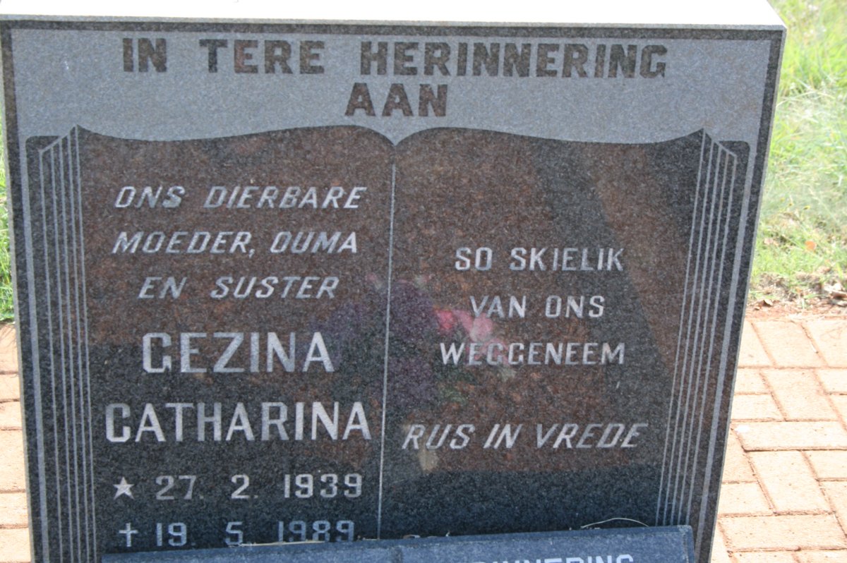 ? Gezina Catharina 1939-1989