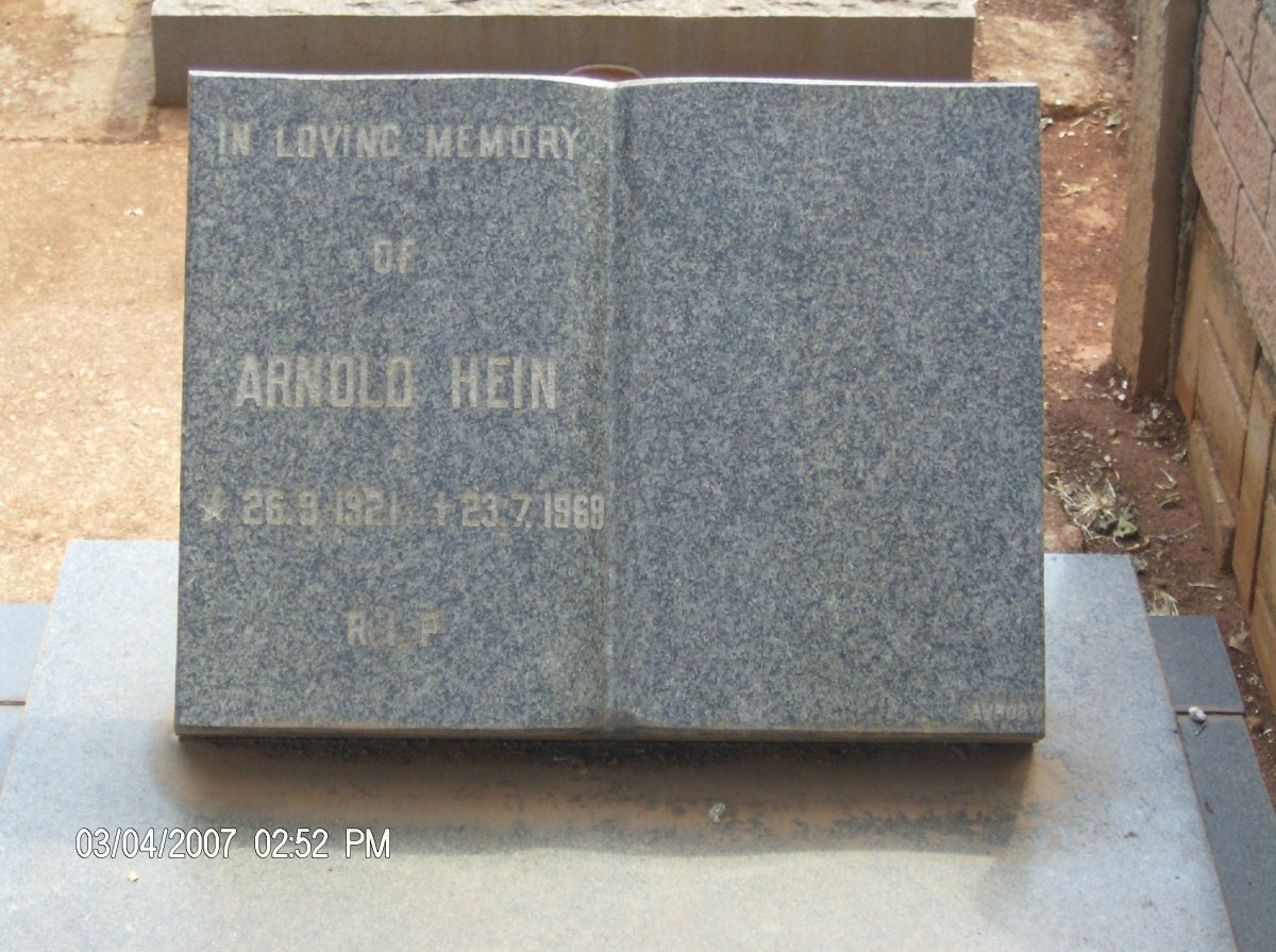 ? Arnold Hein 1921-1969