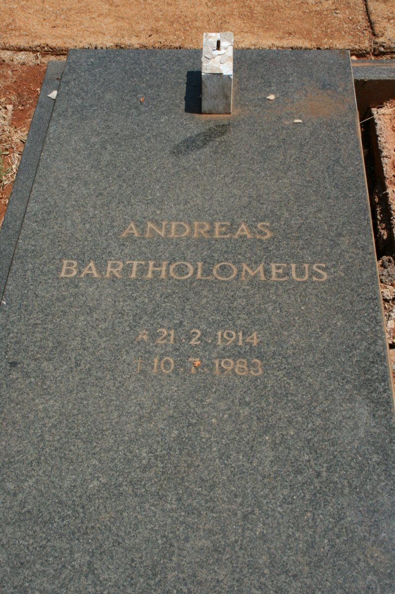? Andreas Bartholomeus 1914-1983