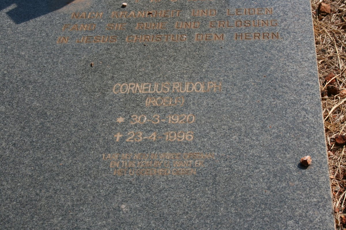? Cornelius Rudolph 1920-1996