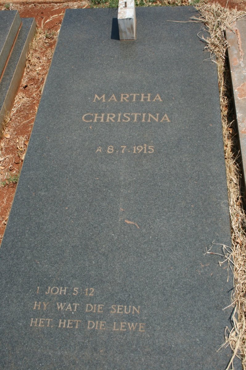 ? Martha Christina 1915-