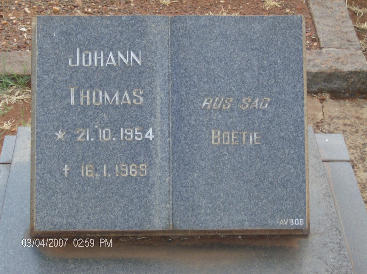 ? Johann Thomas 1954-1969