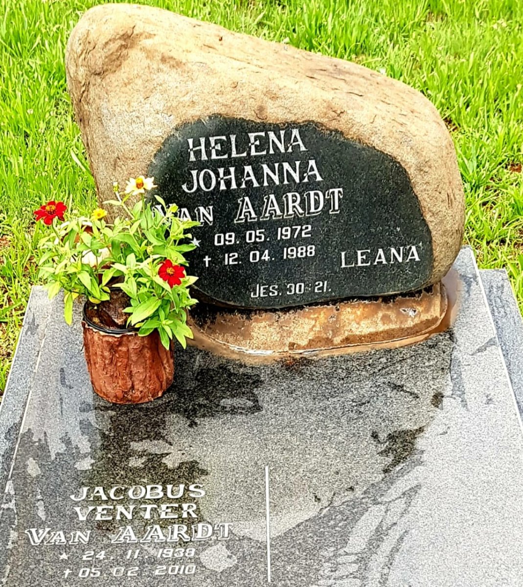 AARDT Jacobus Venter, van 1938-2010 :: VAN AARDT Helena Johanna 1972-1988