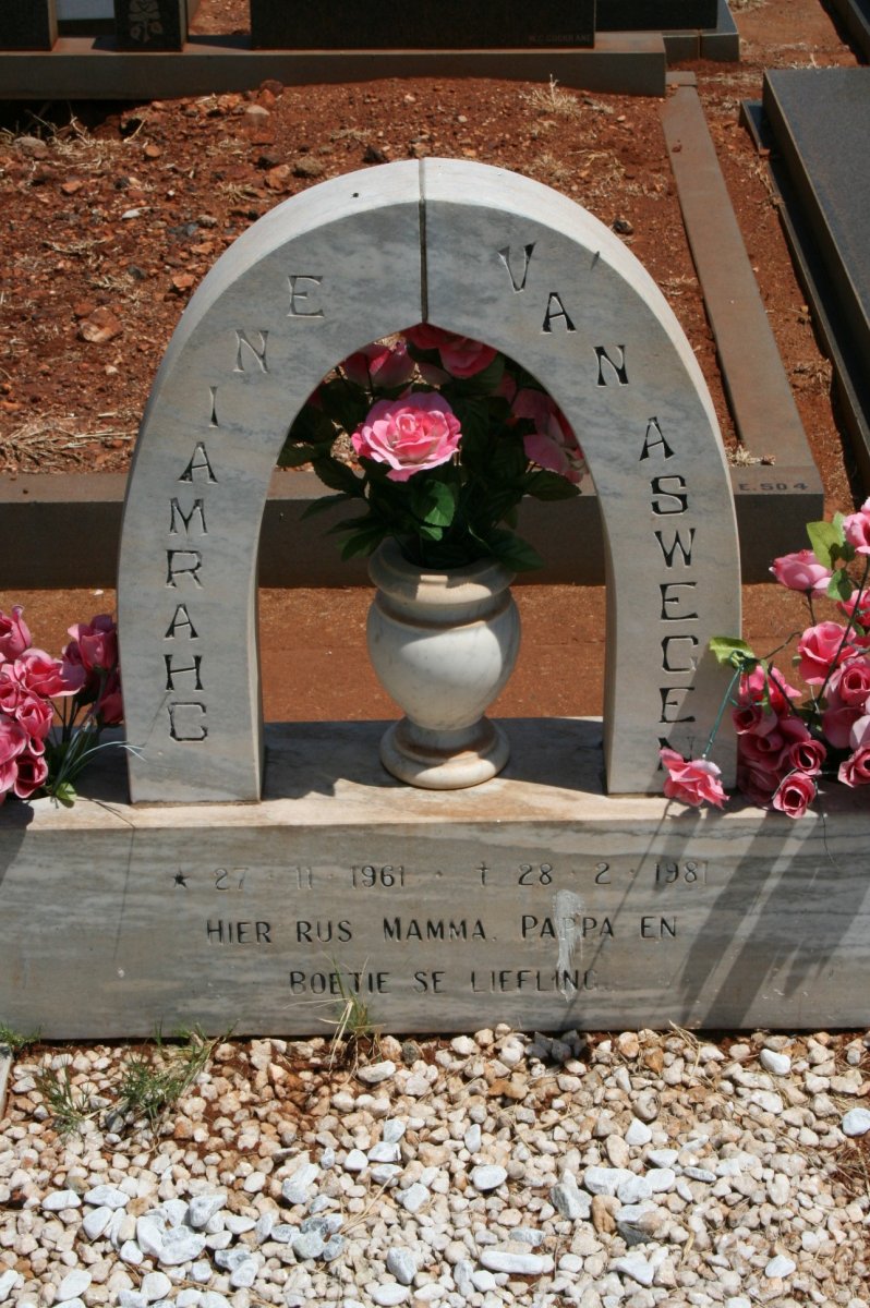 ASWEGEN Charmaine, van 1961-1981