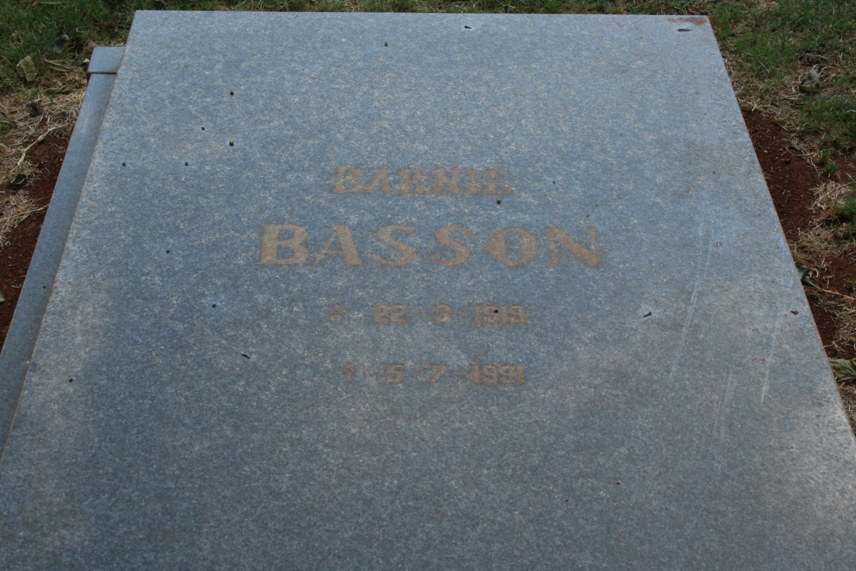 BASSON Barnie 1919-1991