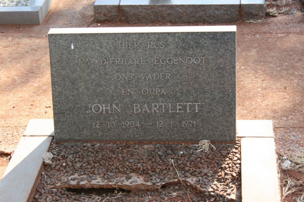 BARTLETT John 1904-1971