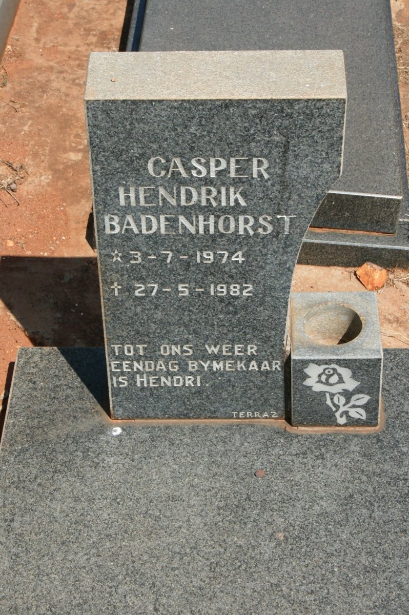 BADENHORST Casper Hendrik 1974-1982