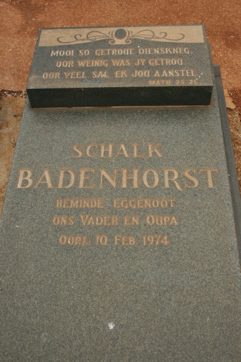 BADENHORST Schalk -1974