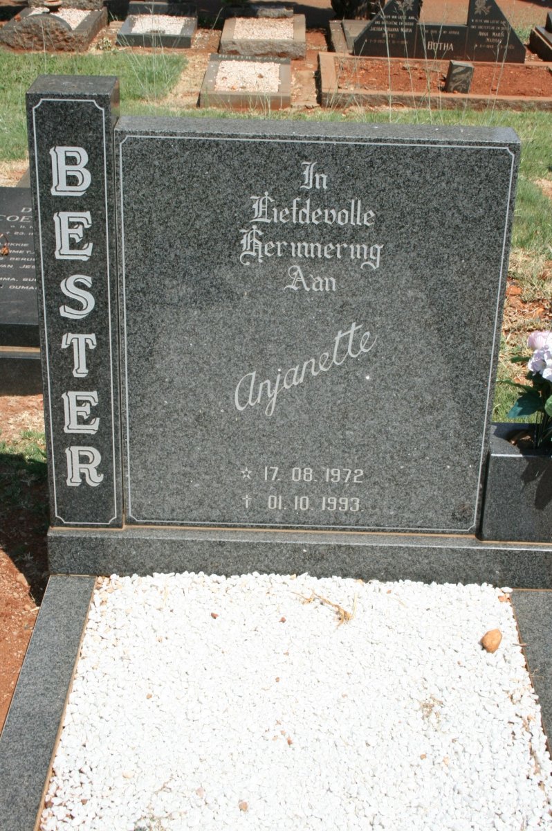 BESTER Anjanette 1972-1993