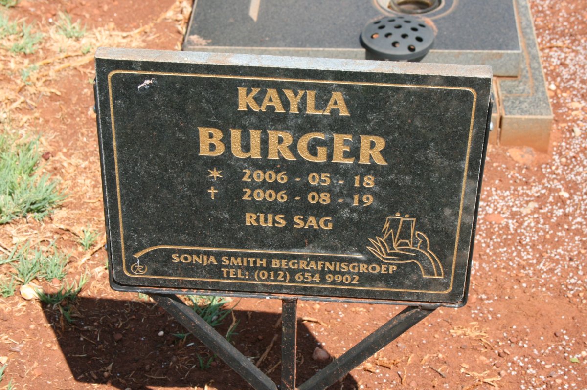 BURGER Kayla 2006-2006