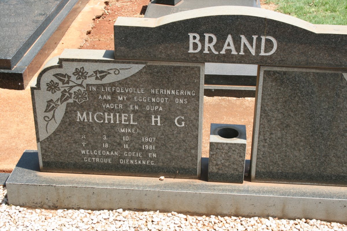 BRAND Michiel H.G. 1907-1981