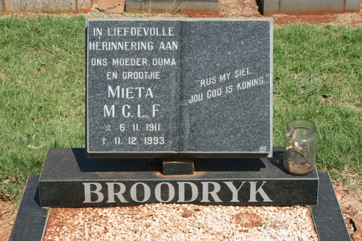 BROODRYK M.C.L.F. 1911-1993