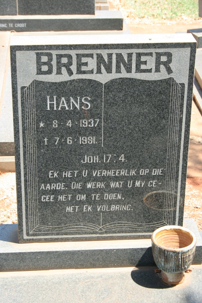 BRENNER Hans 1937-1981
