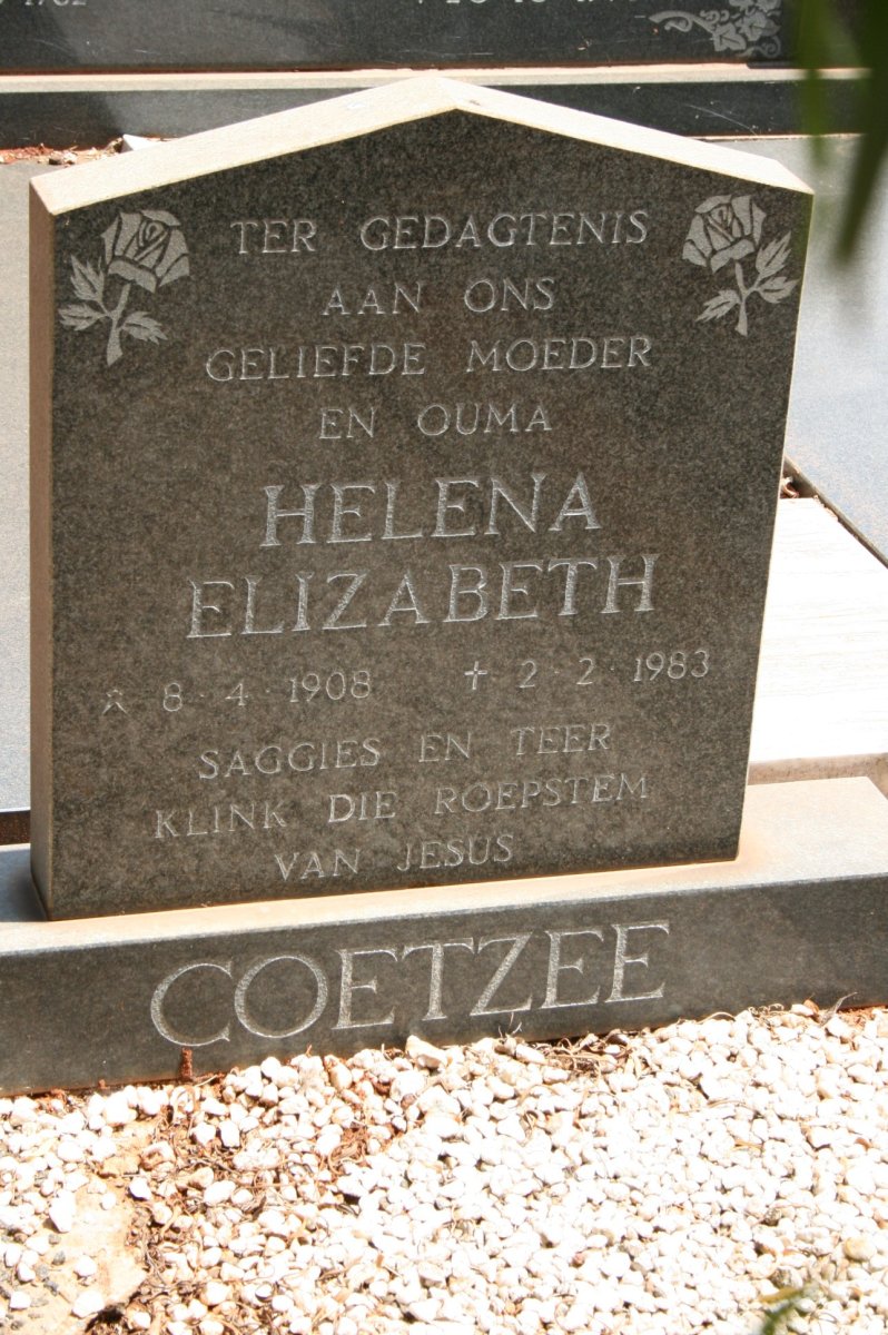 COETZEE Helena Elizabeth 1908-1983