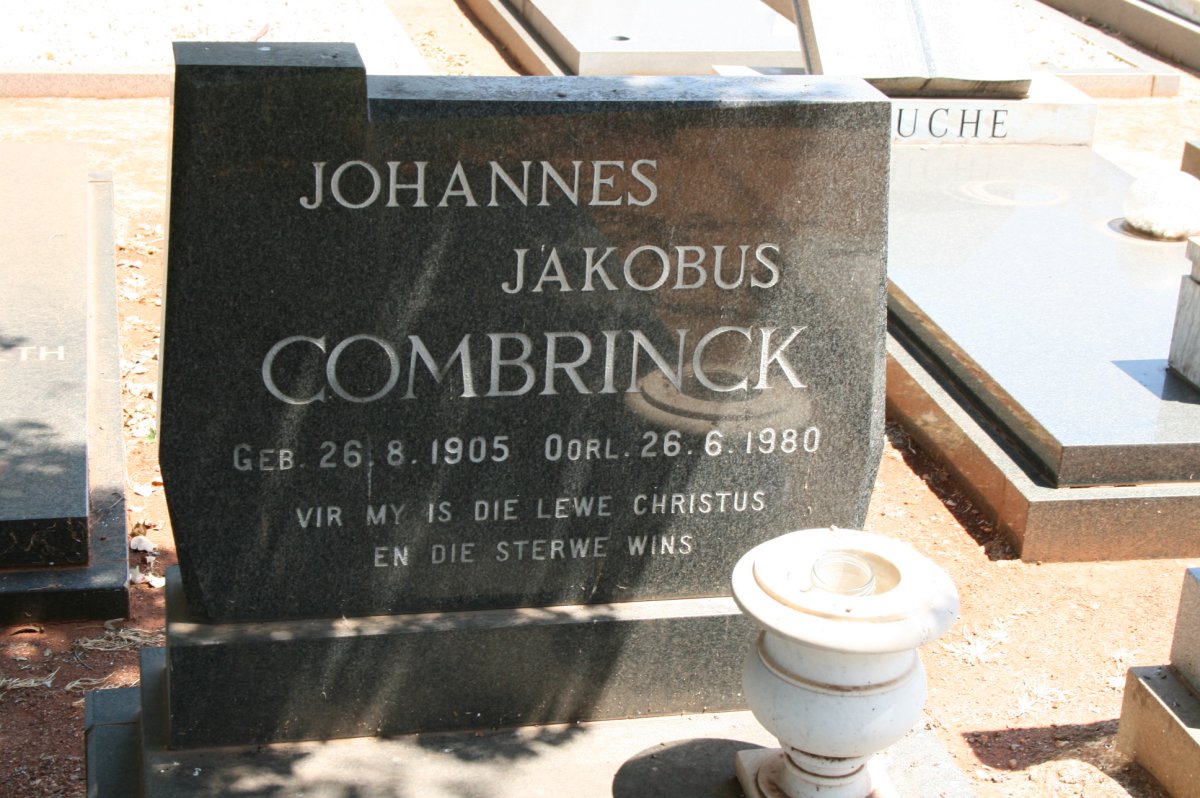 COMBRINCK Johannes Jakobus 1905-1980