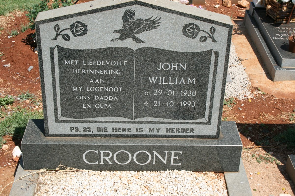CROONE John William 1938-1993