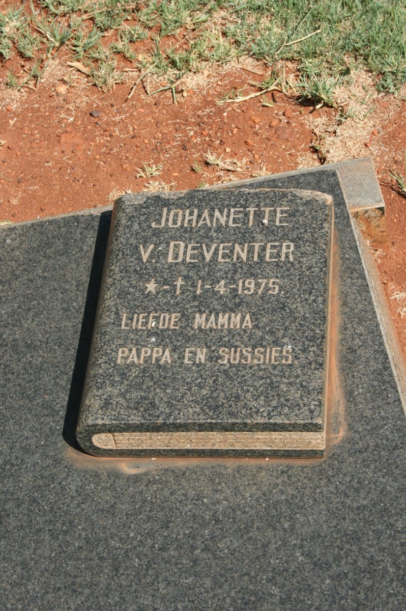 DEVENTER Johanette, V. 1975-1975