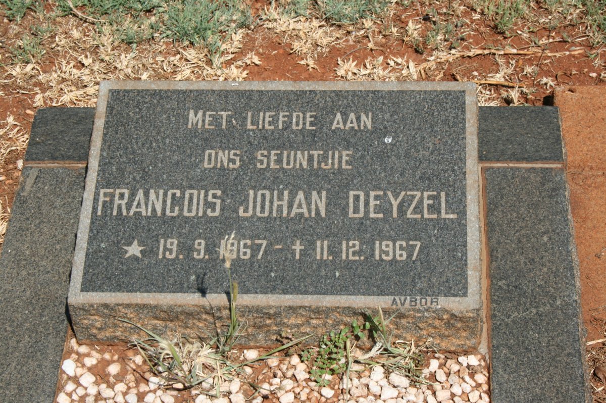 DEYZEL Francois Johan 1967-1967