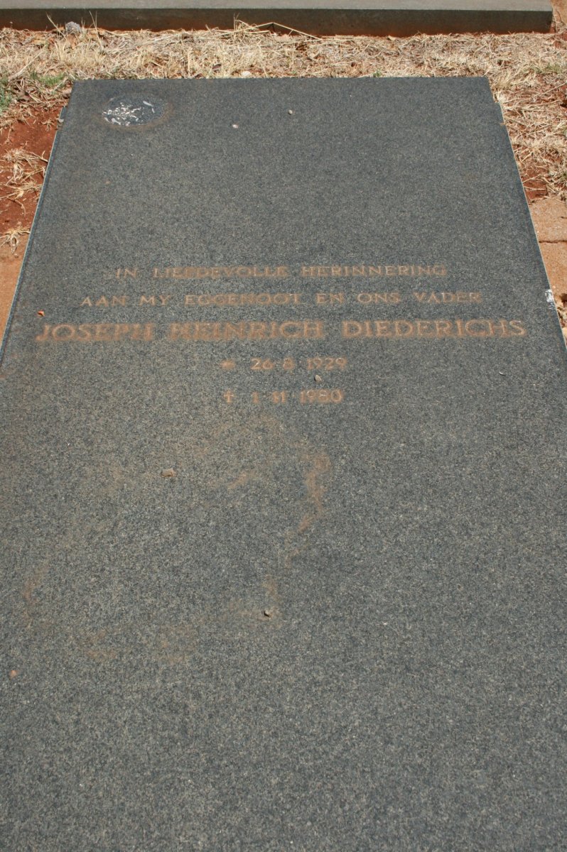 DIEDERICHS Joseph Heinrich 1929-1980