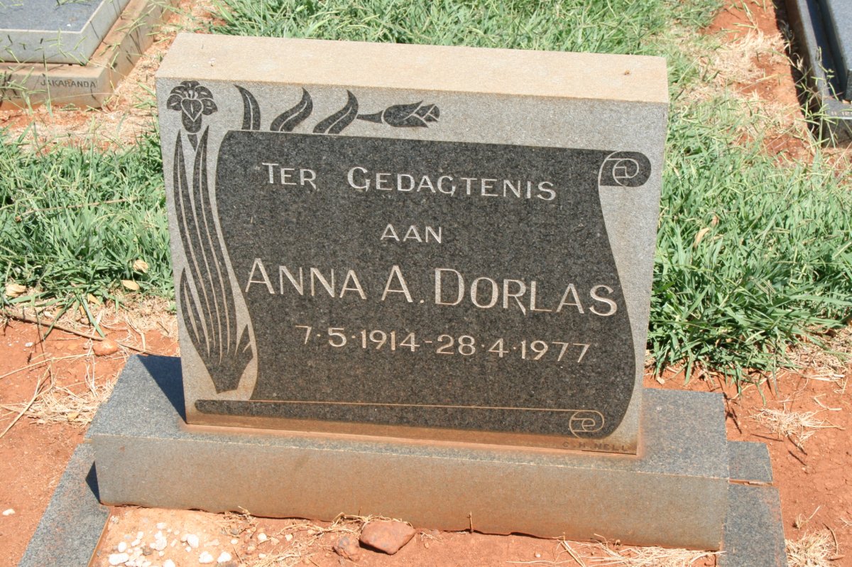 DORLAS Anna A. 1914-1977