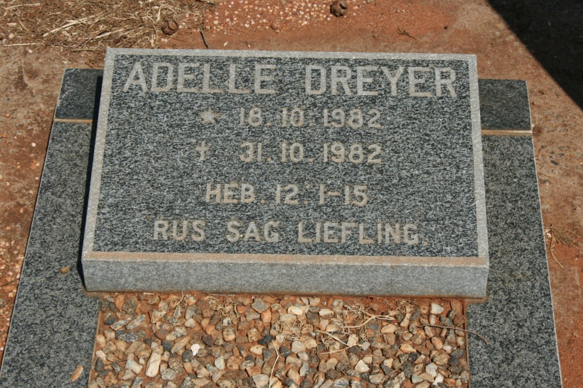 DREYER Adelle 1982-1982