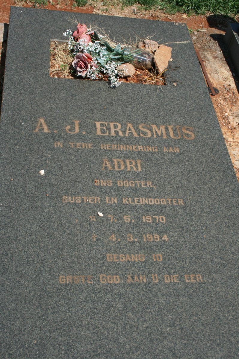 ERASMUS A.J. 1970-1984