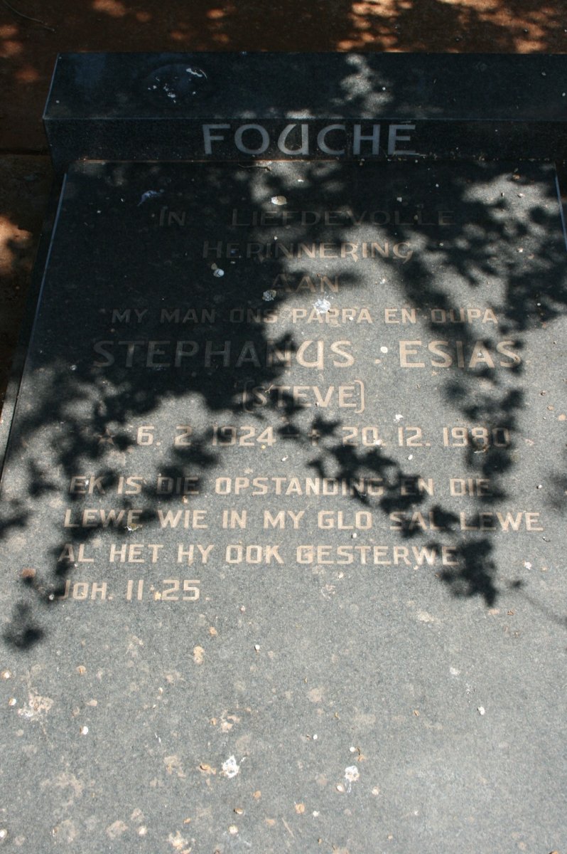 FOUCHE Stephanus Esias 1924-1980