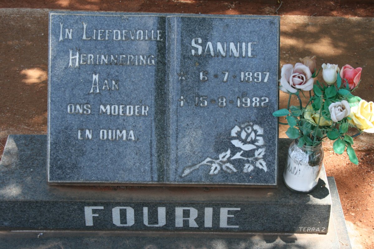 FOURIE Sannie 1897-1982