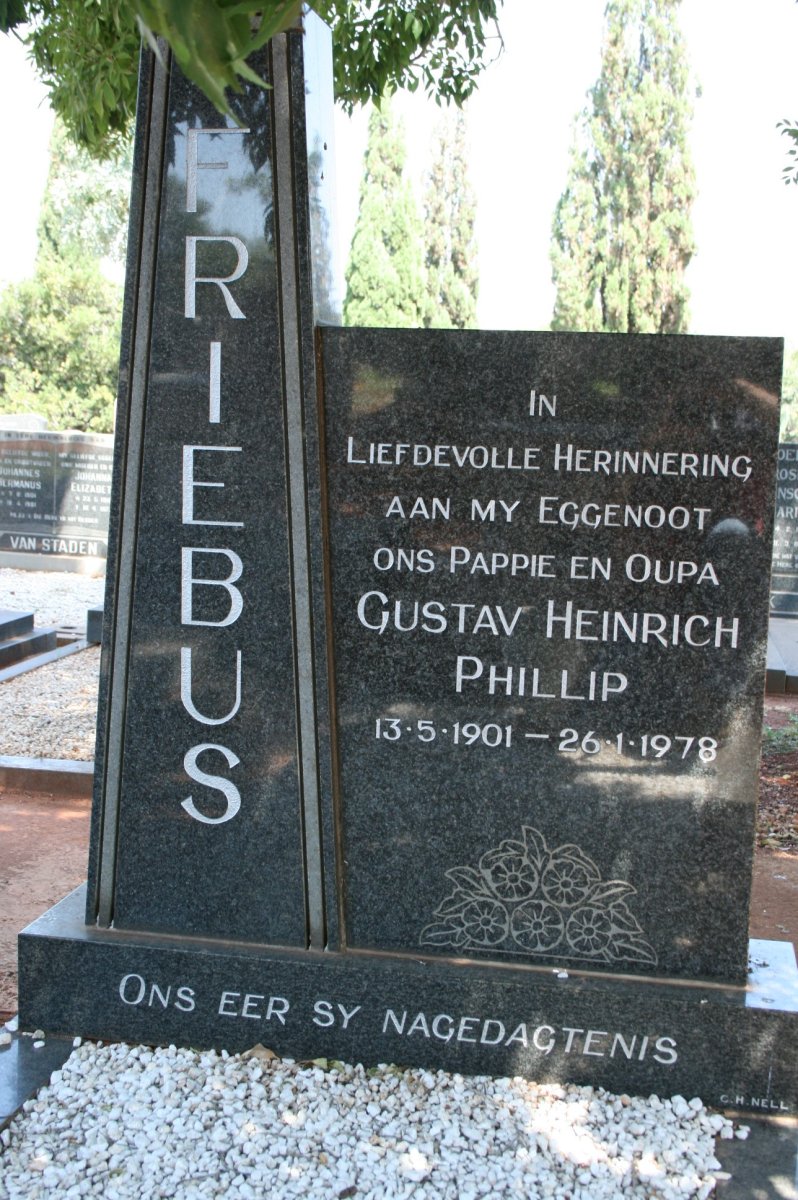 FRIEBUS Gustav Heinrich Phillip 1901-1978