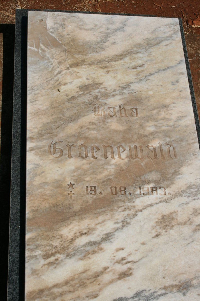 GROENEWALD Raha 1983-1983